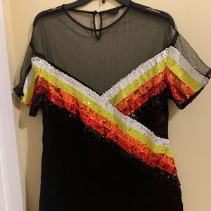 NBD Mireya dress in flames